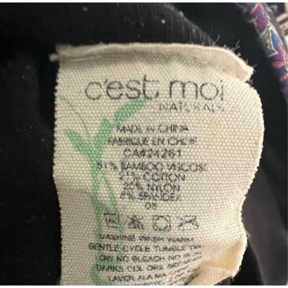 Johnny Was Bee Active Floral Pattern Cross Back Sports Bra/Tank - Picture 5 of 5